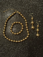 
              Essential Gold Bead Necklace Set
            