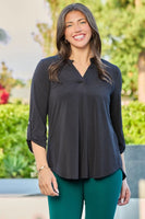 
              Lizzy Black Tunic Top
            