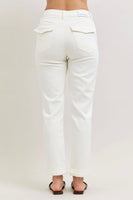 
              Judy Blue High Waist Aurora Weekender-White
            