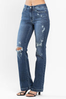 
              Judy Blue Hand Sand and Destroy Bootcut Jeans
            