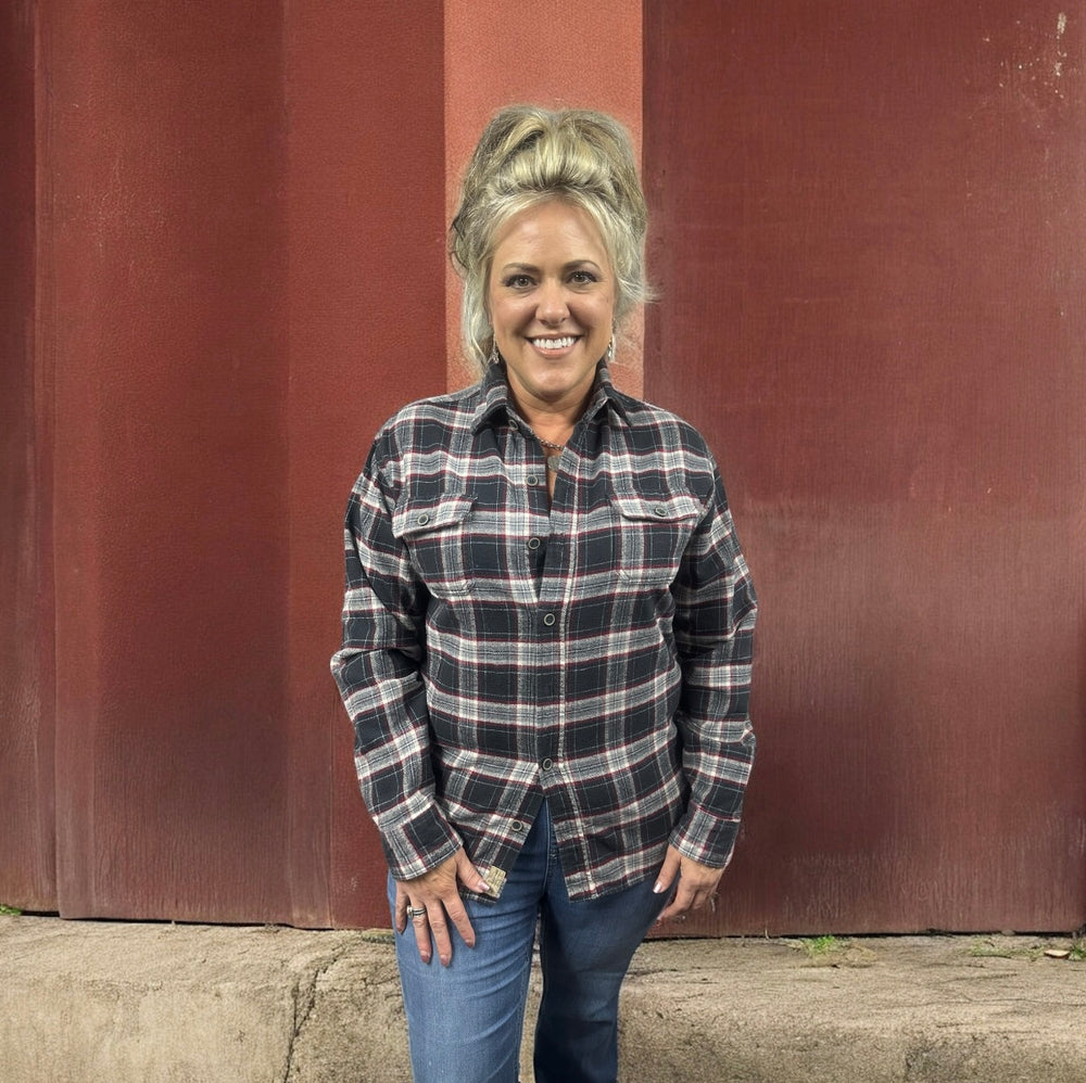 Retro Nirvana Flannel Overlay-Medium