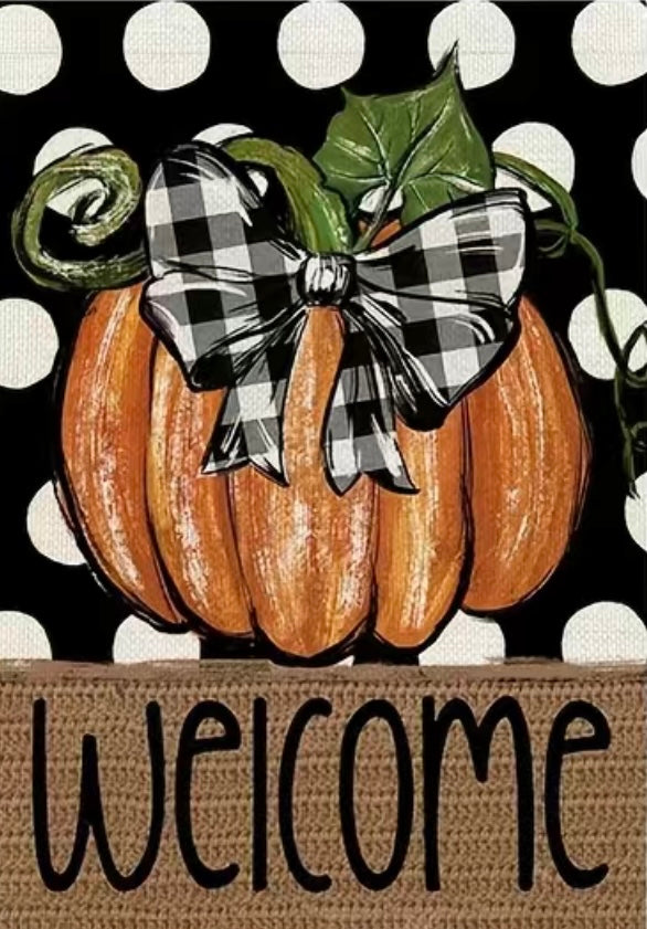 Pumpkin Garden Flag