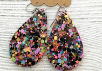 
              Glitter Acrylic Teardrop Earrings
            