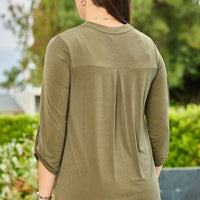 Lizzy Olive Tunic Top