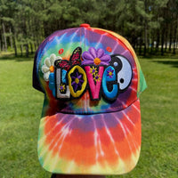 Love Tie Dye Baseball Cap