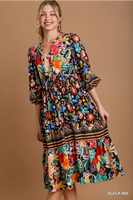 
              Mix & Match Floral Print Maxi Dress
            