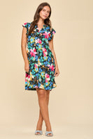 
              Dear Scarlett Lizzy Forever Flutter Sleeve Dress - Bella Grace Fashion
            