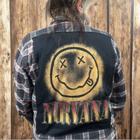 
              Retro Nirvana Flannel Overlay-Medium
            
