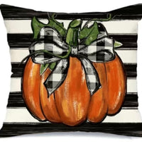 Buffalo Plaid Pumpkin Pillow Cover