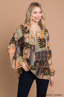 
              Mix and Match Bubble Sleeve Top
            