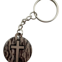 Tap To Pray™-Prayer Tag Keychains-Camo Cross