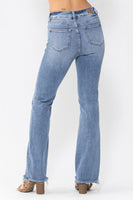 
              JUDY BLUE HIGH WAIST CUFFED DISTRESSED BOYFRIEND
            