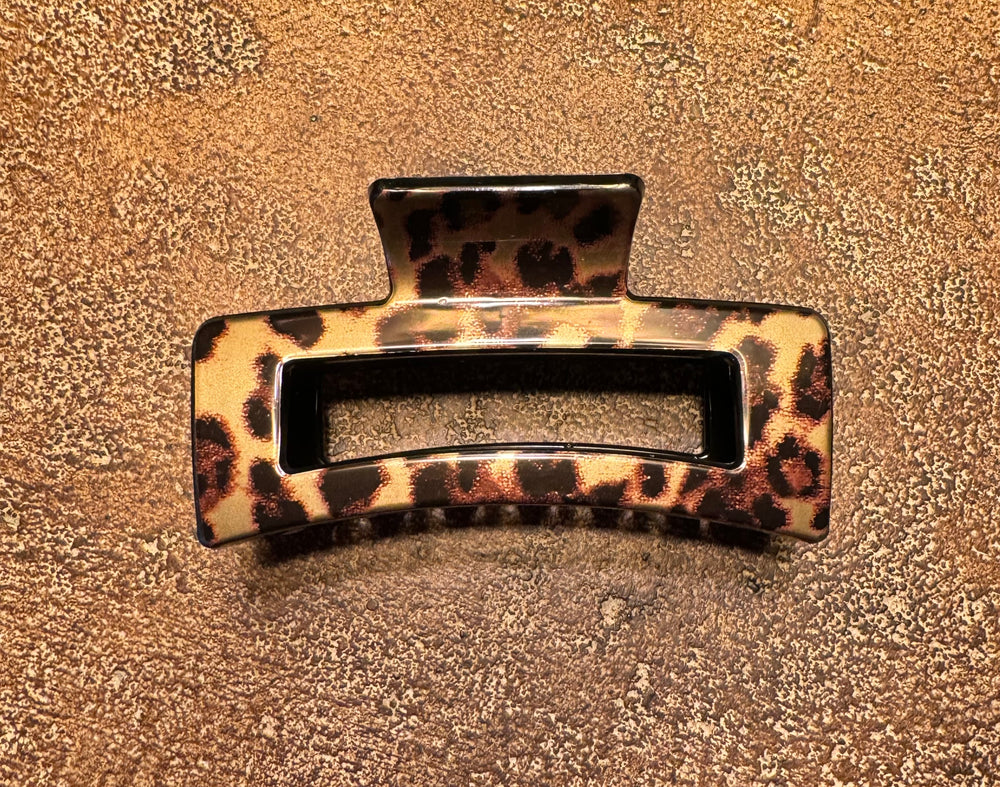 Leopard Print Hair Clip