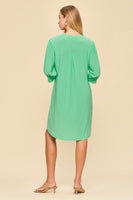 
              Dear Scarlett Lizzy Petal Dress - Elegant Floral Women's Dress -Aqua Mint
            