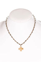 
              Joan Cross Necklace in Bronze
            
