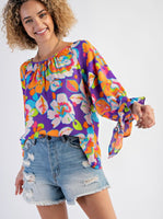 
              $22! FLORAL MIRABELLE SATIN BLOUSE
            