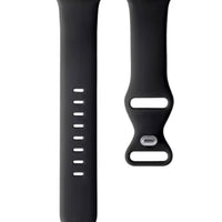 Black Silicone Watch Band