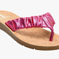 Corky’s Cool Off Fuchsia Crinkle Sandals