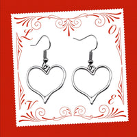 
              Hollow Heart Dangle Earrings Approximately
            