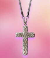 
              Rhinestone Cross Car Ornament
            