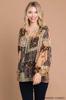 
              Mix and Match Bubble Sleeve Top
            