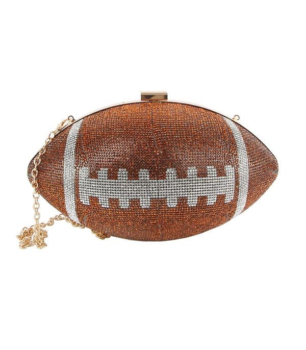 Game Day Football Shape Clutch