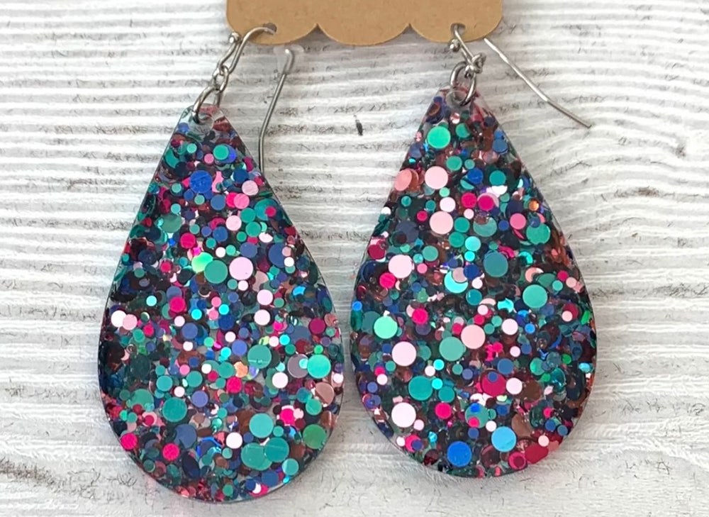 Glitter Confetti Acrylic Earrings