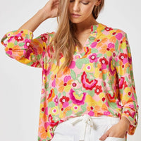 Lizzy Pink Multi Tunic Top