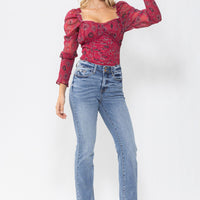 JUDY BLUE HIGH WAIST DOUBLE BUTTON BOOTCUT