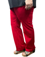 
              Magic Slim Straight Pants-Red
            