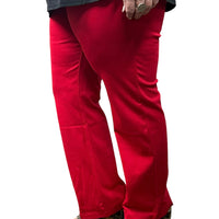 Magic Slim Straight Pants-Red