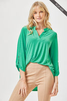 
              Lizzy Emerald Tunic Top
            