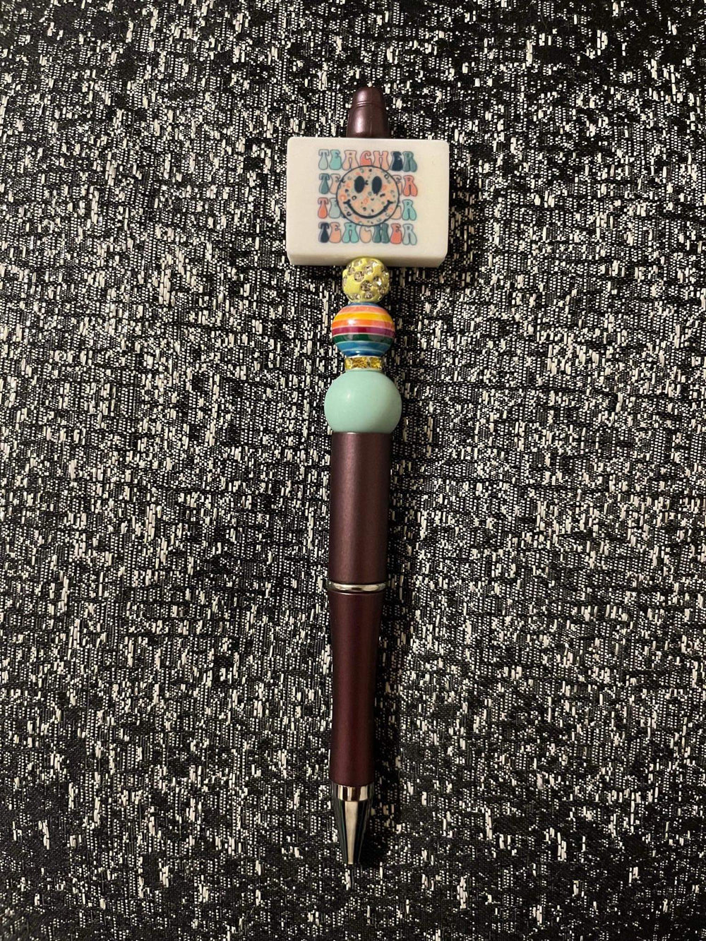 Smiley Face Teacher Bead Pen