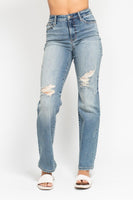 
              Judy Blue High Waist Dad Straight Jeans
            
