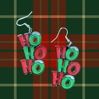 Ho Ho Ho Christmas Earrings