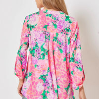 Lizzy Floral Pink Multi Tunic Top