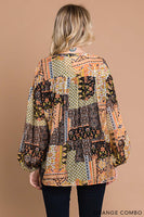 
              Mix and Match Bubble Sleeve Top
            