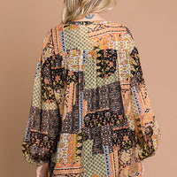 Mix and Match Bubble Sleeve Top