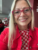
              Pep Rally Mesh Top-Red
            
