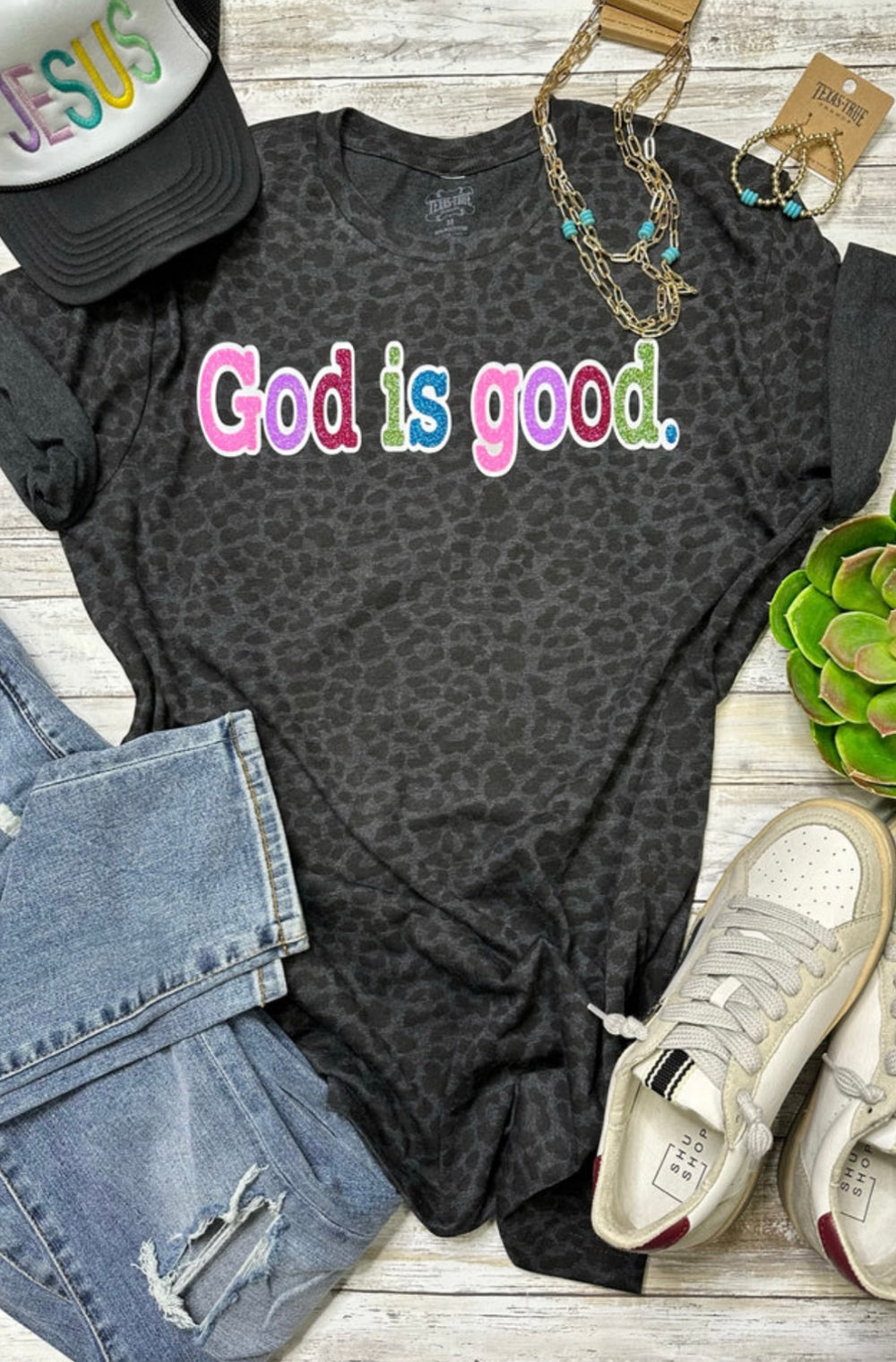 God is Good Glitter Tee