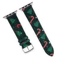 Christmas Leather Strap Watch Band