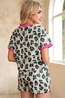 
              Brown Leopard Print 2-Piece Short Set - Women's Matching Set | Bella Grace Fashion
            