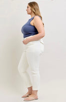 
              Judy Blue High Waist Aurora Weekender-White
            