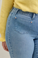 
              Judy Blue Mid Rise Bootcut Jeans
            