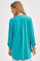 
              Lizzy Emerald Tunic Top
            