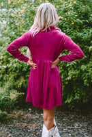 
              Rose Ruffle Velvet Dress
            