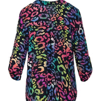 Lizzy Vibrant Leopard Top