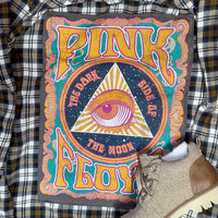 Retro Pink Floyd Flannel Overlay