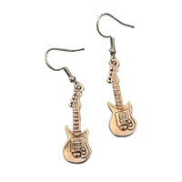 Old Time Rock n Roll Guitar Earrings