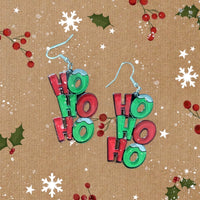 Ho Ho Ho Christmas Earrings